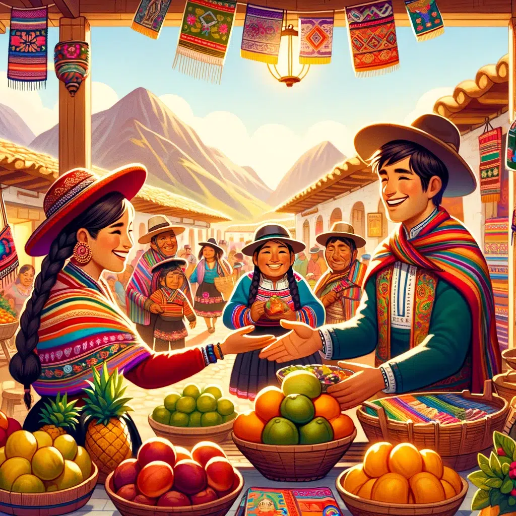 Calorosa hospitalidade do povo peruano.